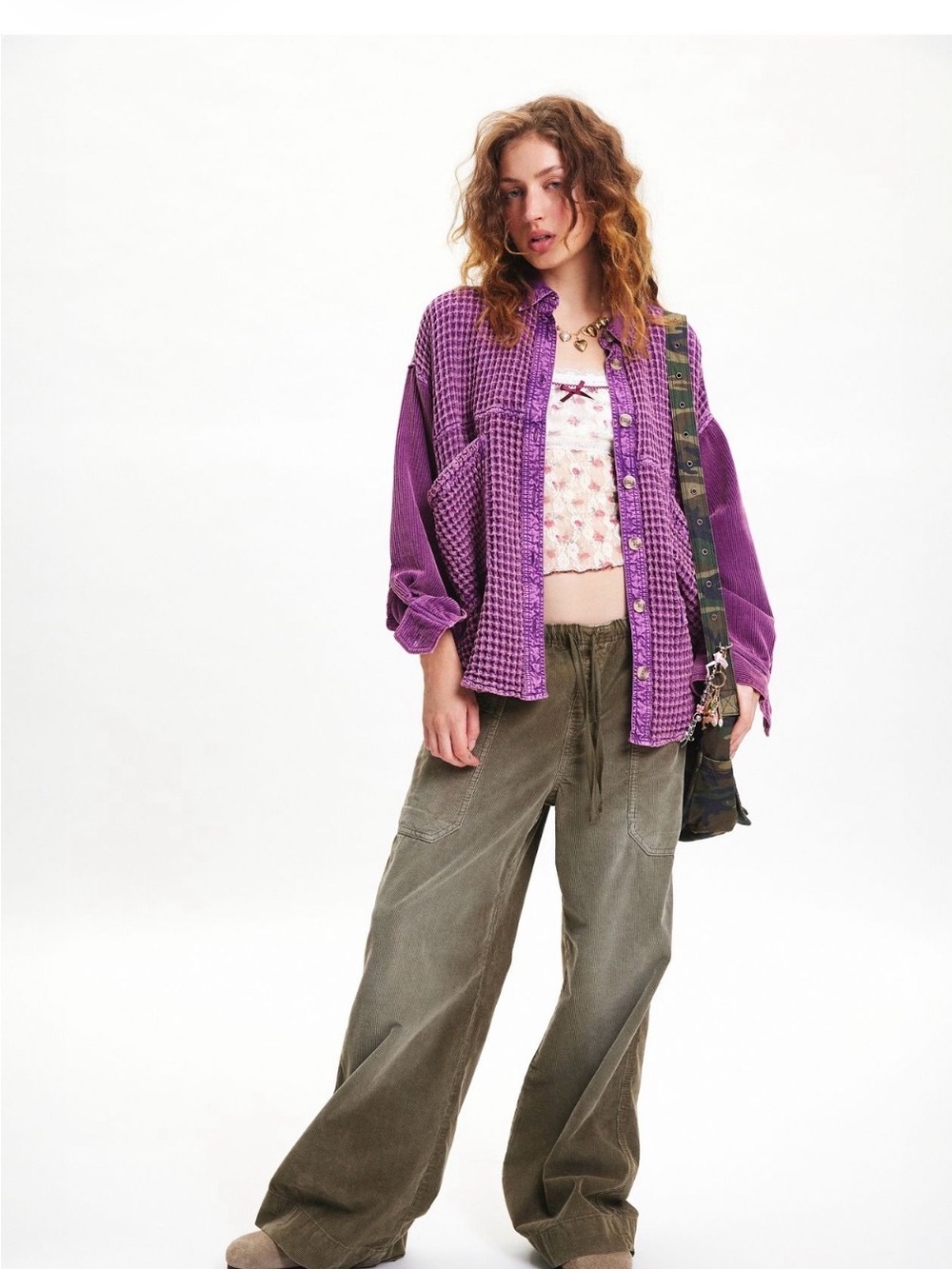Kimchi Blue Amelie Corduroy Pull-On Pant - M